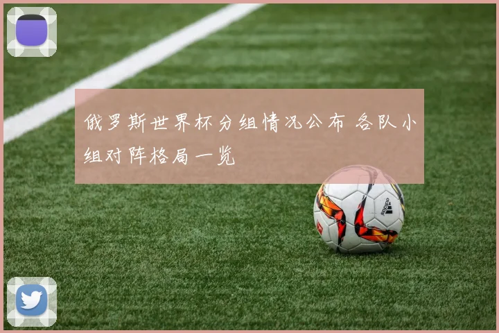 俄罗斯世界杯分组情况公布 各队小组对阵格局一览